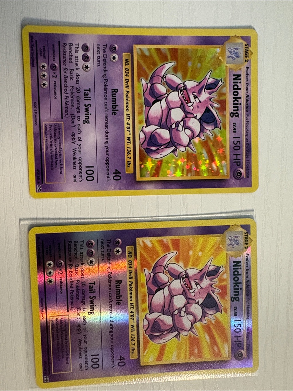 Nidoking #45/108 HOLO AND REVERSE HOLO